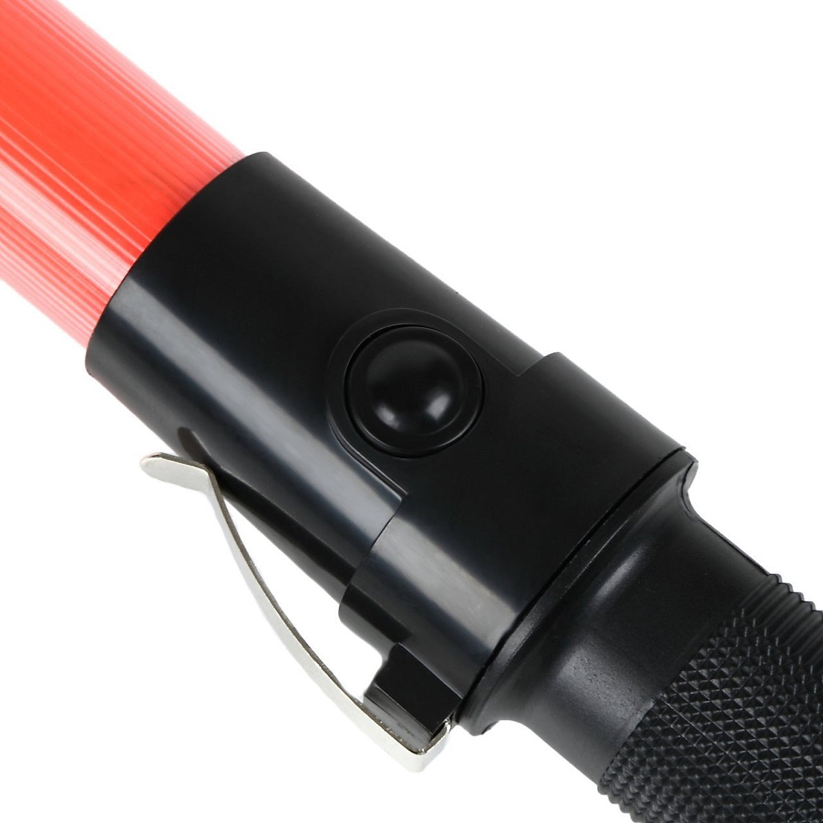 LED 誘導灯 交通誘導灯 工事 43cm 点滅 2パターン 保安 警備灯 誘導棒 交通整備 赤色指示灯 お祭り イベント 工事現場 誘導ライト 安全 誘導 灯 棒 点灯 警告 軽量 警備 交通整理 交通 専用収納袋付