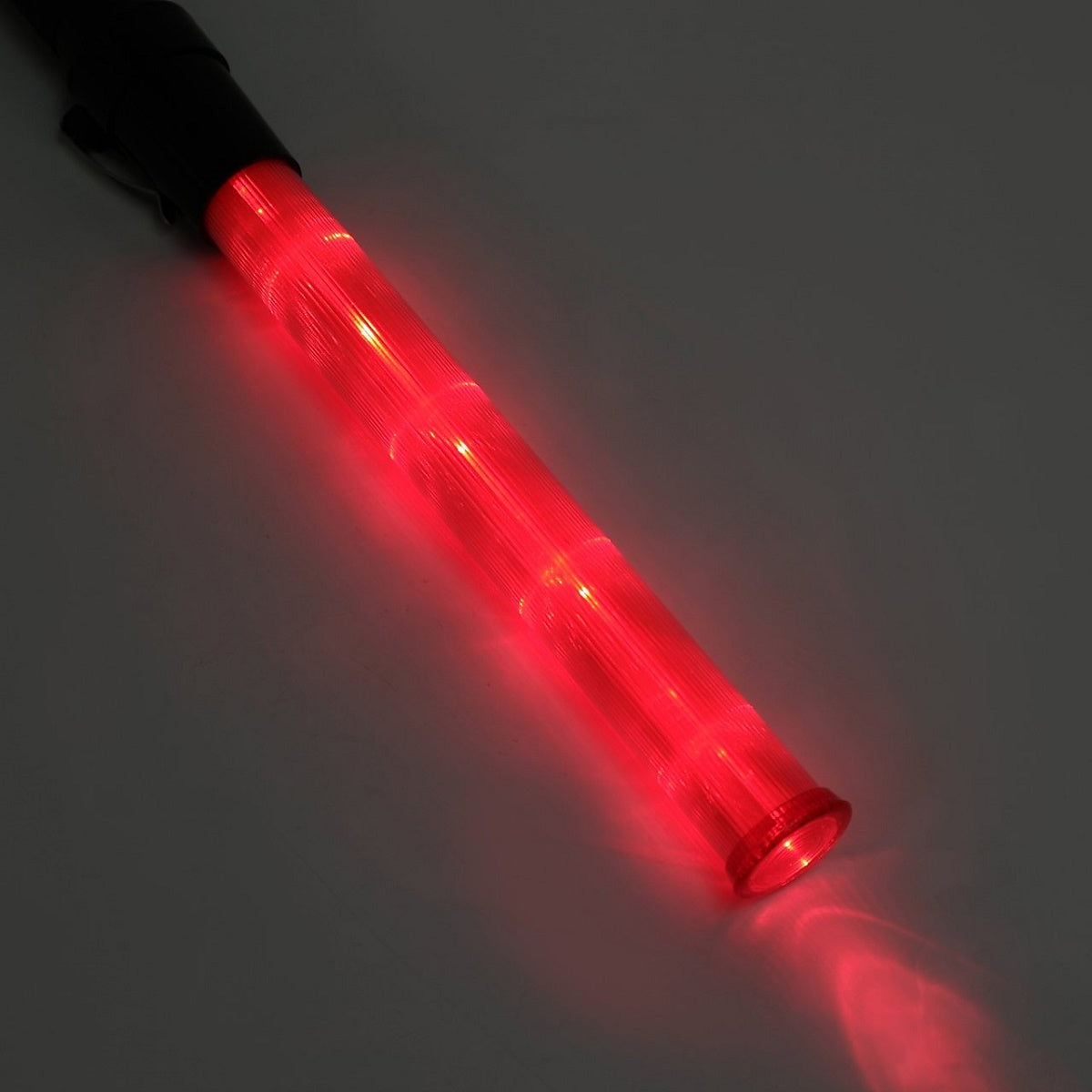 LED 誘導灯 交通誘導灯 工事 43cm 点滅 2パターン 保安 警備灯 誘導棒 交通整備 赤色指示灯 お祭り イベント 工事現場 誘導ライト 安全 誘導 灯 棒 点灯 警告 軽量 警備 交通整理 交通 専用収納袋付